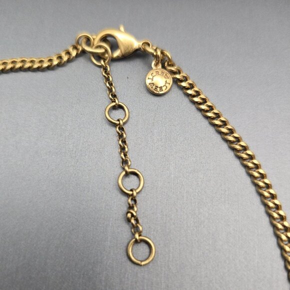 J Crew Fruit Salad AB Crystals Acrylic Gems w/ Stars Necklace 18" Gold Plated - Picture 4 of 7